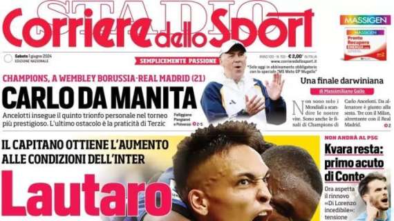 L'apertura del Corriere dello Sport sul rinnovo con l'Inter: "Lautaro non tradisce"