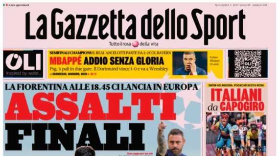 Tra oggi e domani Italiane impegnate in Europa. La Gazzetta dello sport titola: “Assalti finali”