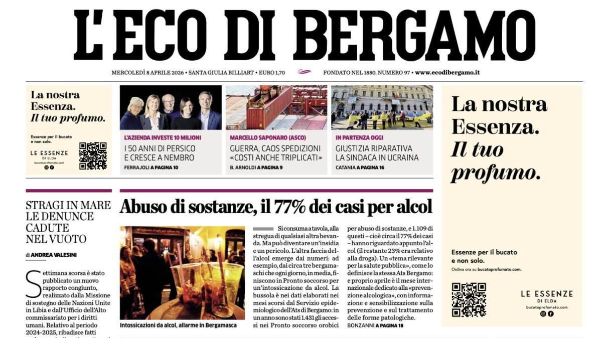 PRIMA PAGINA - L'Eco di Bergamo: "L'Atalanta è pronta per le sfide decisive"