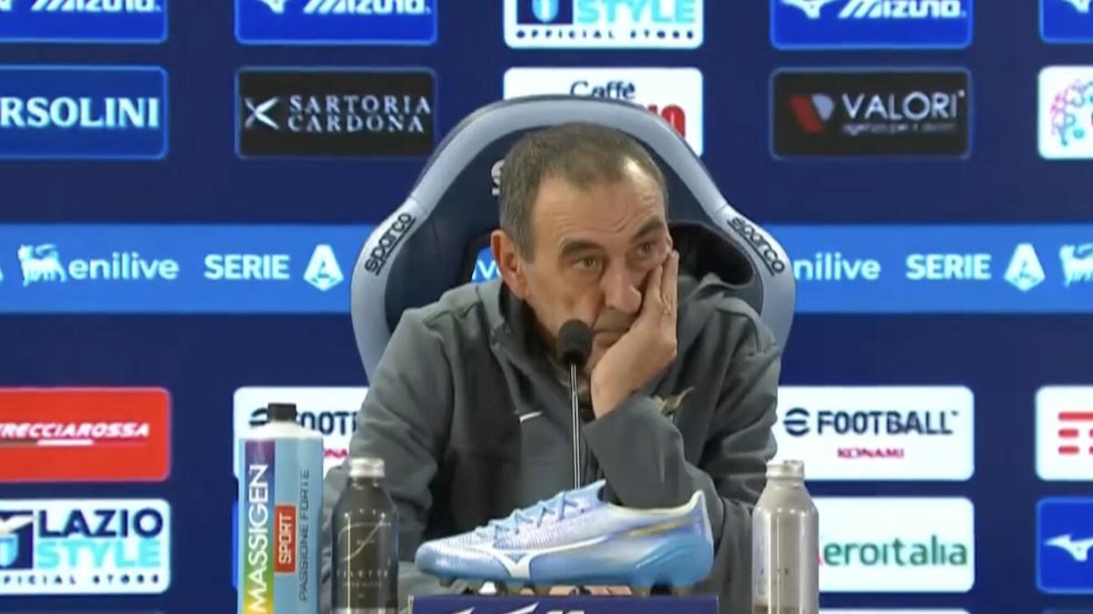 Lazio, Sarri in conferenza: "Zero delusioni, la Lazio c'è. Atalanta letale, ma gli episodi ci hanno condannato"