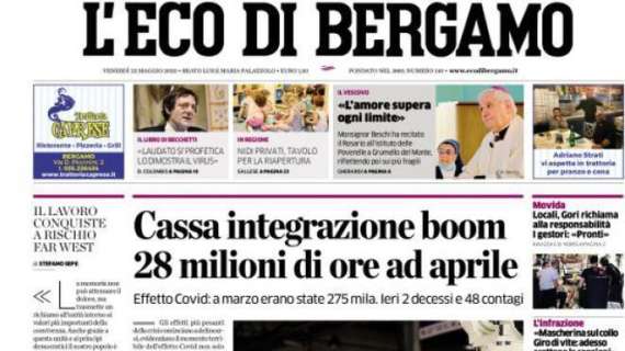 L'Eco di Bergamo: "Cassa integrazione boom. 28 milioni di ore ad aprile"