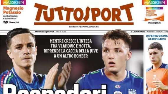 L'apertura di Tuttosport sull'attacco della Juve: "Raspadori o Retegui con Dusan"