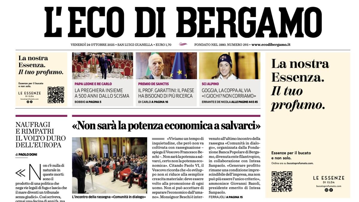 PRIMA PAGINA - L’Eco di Bergamo: "Atalanta, tanti tiri ma il gol non arriva"