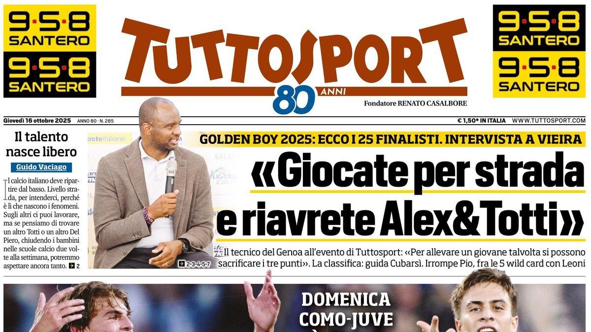PRIMA PAGINA - TuttoSport: «Paz-Yildiz futurshow»