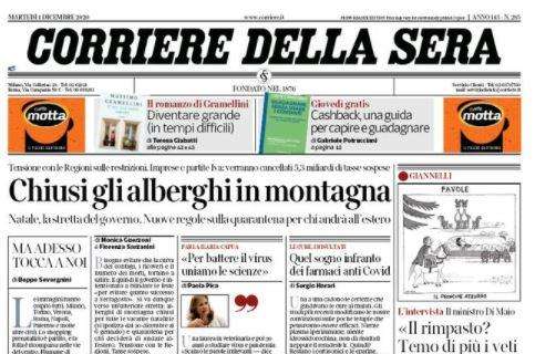 Corriere della Sera: "Chiusi gli alberghi in montagna"