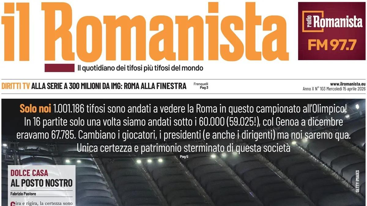PRIMA PAGINA - Il Romanista: "Pisilli salta la Dea, torna Scamacca"