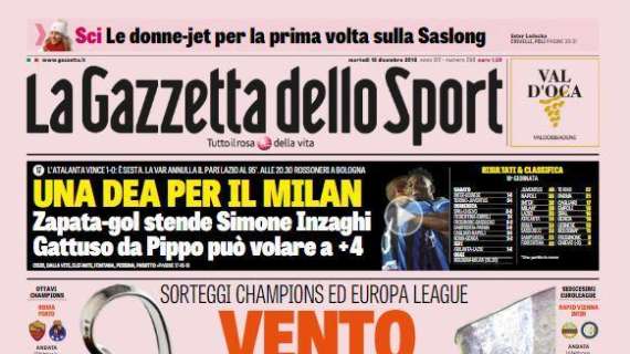 La Gazzetta dell Sport: “Una Dea per il Milan”
