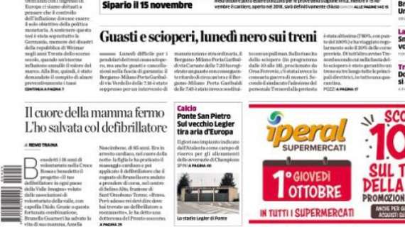 L'Eco di Bergamo: "Ponte S.Pietro, sul vecchio Legler tira aria d’Europa"
