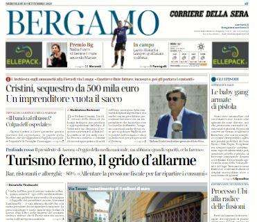 Corriere di Bergamo: "Lazio-Atalanta, Gasp e i grattacapi in difesa"