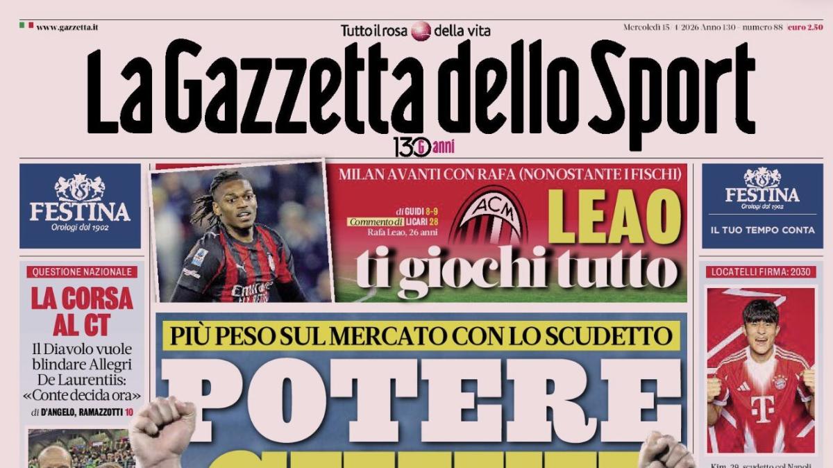 PRIMA PAGINA - La Gazzetta dello Sport: "Potere Chivu"