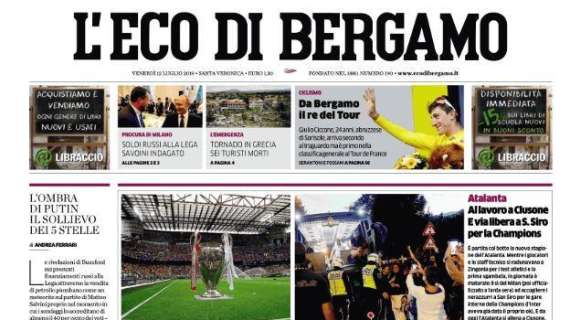 L'Eco di Bergamo, Atalanta: "Via libera a San Siro per la Champions"