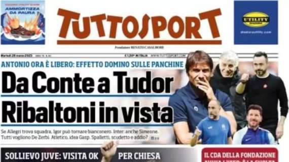 Tuttosport in apertura sulle condizioni di Chiesa: "Fede, abbi fede"