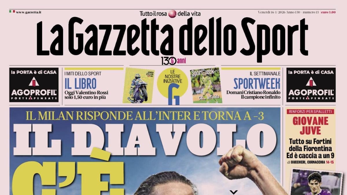 PRIMA PAGINA - La Gazzetta dello Sport: "Il Diavolo C'è"
