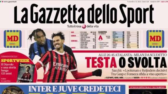 La Gazzetta dello Sport in prima pagina sul Mondiale per Club: "L'oro del mondo"