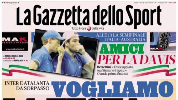 L'apertura de La Gazzetta dello Sport: "Thuram non si nasconde: «Vogliamo la testa»"