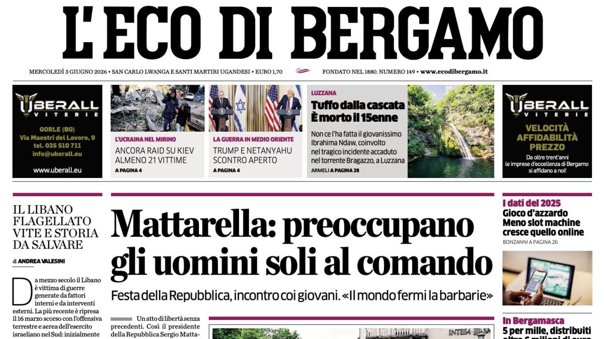 PRIMA PAGINA – L'Eco di Bergamo: "Anche Sulemana andrà ai Mondiali Atalanta da record"