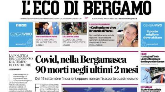 L'Eco di Bergamo: "Covid, nella Bergamasca 90 morti negli ultimi 2 mesi"