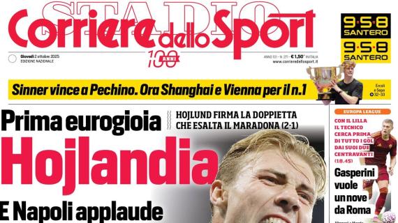 PRIMA PAGINA - Corriere dello Sport: "Hojlandia"