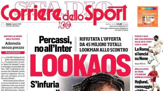 PRIMA PAGINA - Corriere dello Sport: "Lookaos"