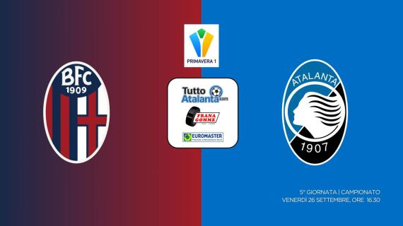 DIRETTA PRIMAVERA 1 / BOLOGNA-ATALANTA Frana Gomme Madone, calcio d'inizio ore 16:30 