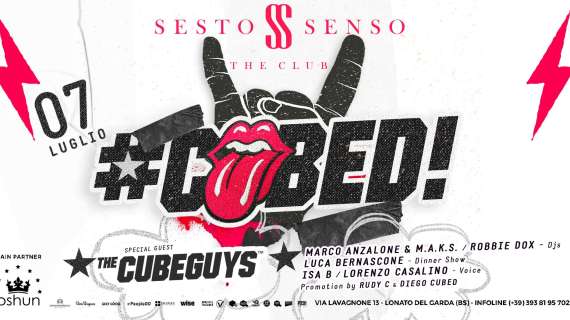 #CUBED Party, ritorna al Sesto Senso il grande ed esclusivo format House Music