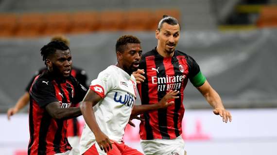 Milan-Bologna, le formazioni ufficiali: Ibrahimovic sfida Palacio. Solo panchina per Tonali