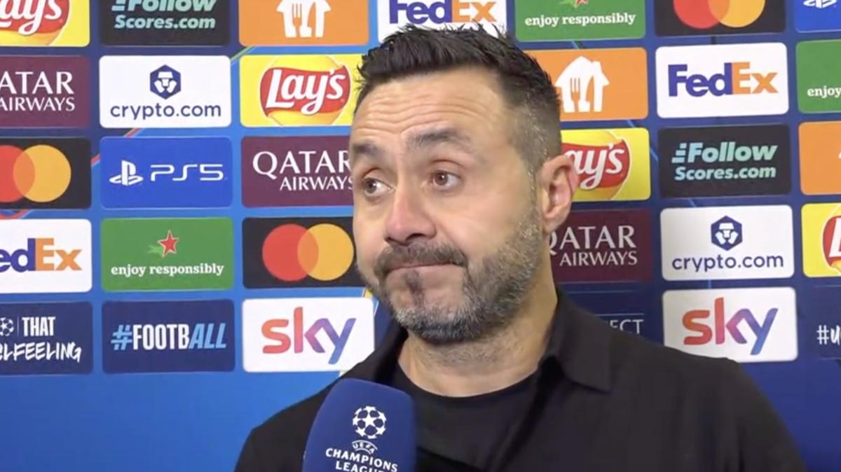 Marsiglia, De Zerbi: "È un peccato aver perso, l’episodio del gol lascia dubbi"