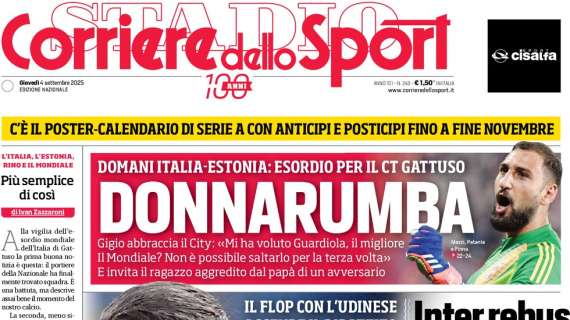 PRIMA PAGINA - Corriere dello Sport: "Le spine di Chivu"