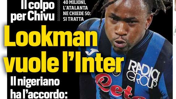 PRIMA PAGINA - Corriere dello Sport: "Lookman vuole l'Inter". Pronta l'offerta