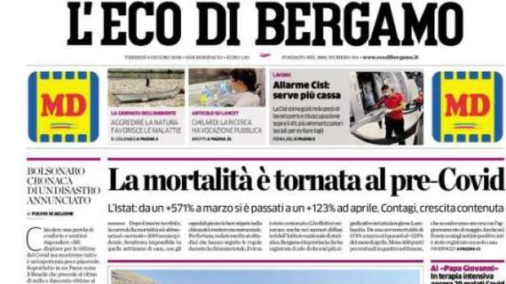 L'Eco di Bergamo: "La mortalità è tornata al pre-Covid"