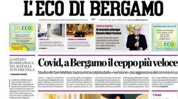 L'Eco di Bergamo: "Covid, a Bergamo il ceppo più veloce"