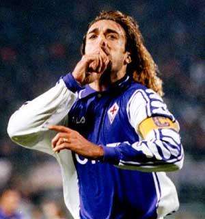 2 maggio 1996 - L'andata della finale di Coppa Italia. Batistuta punisce l'Atalanta