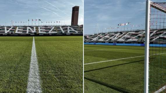 FOTO - Il rettangolo di gioco del Penzo di Venezia