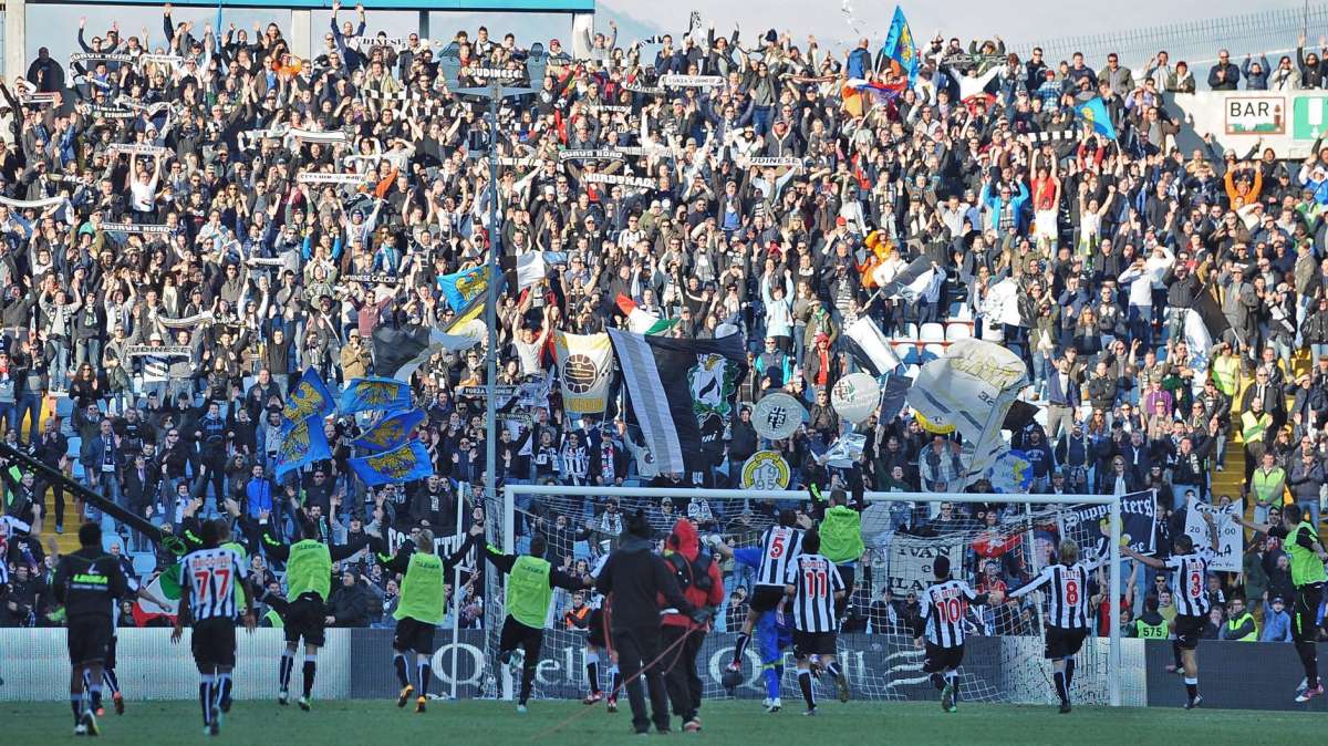 L'Udinese saluta il vecchio "Friuli"