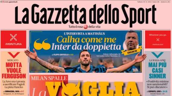 La Gazzetta dello Sport in apertura sulla risalita del Milan: "La voglia del Diavolo"