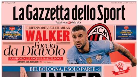 L’apertura de La Gazzetta dello Sport: “Inter, che guaio"