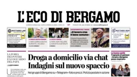 L'Eco di Bergamo intitola: "L'Atalanta batte l'Empoli 2-0 e avvicina la Roma"