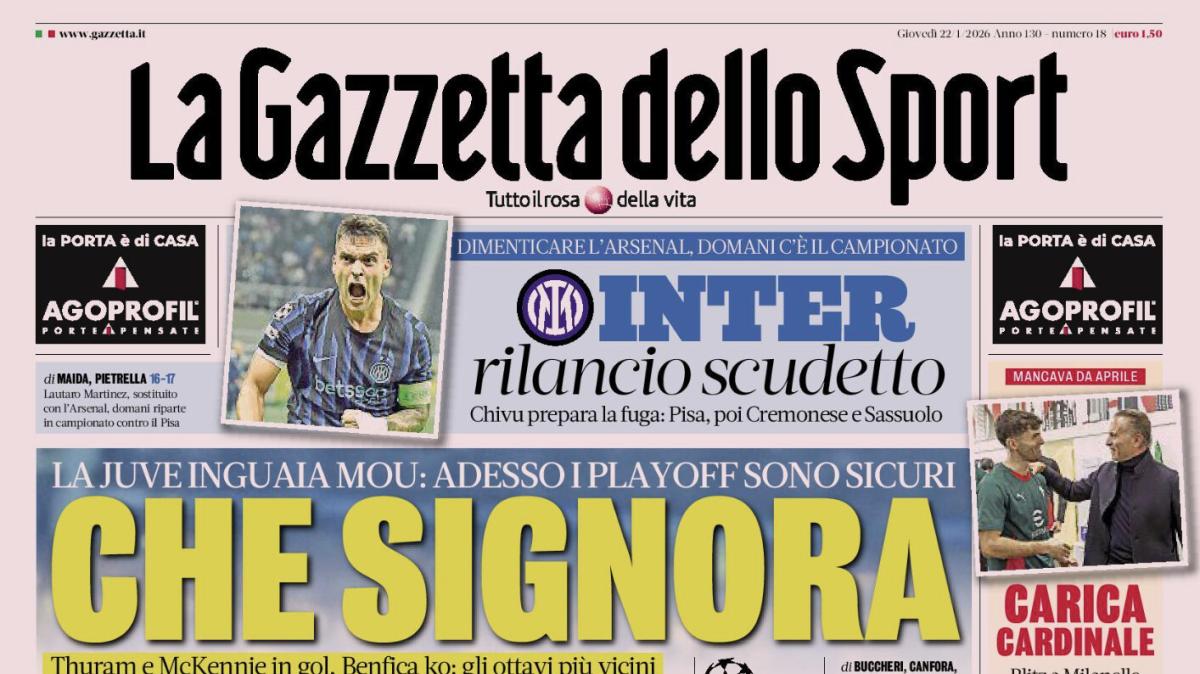 PRIMA PAGINA - La Gazzetta dello Sport: "Amara Atalanta"