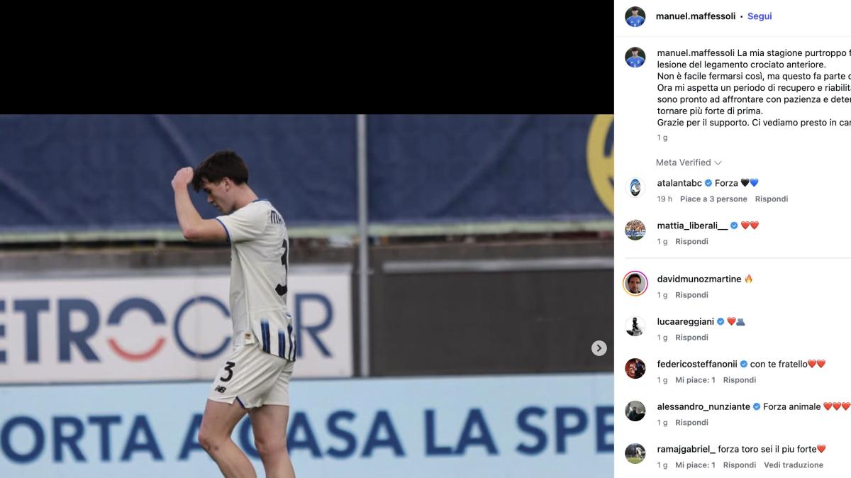 Tegola per la Primavera, stagione finita per Maffessoli si rompe il crociato: "Tornerò più forte di prima"