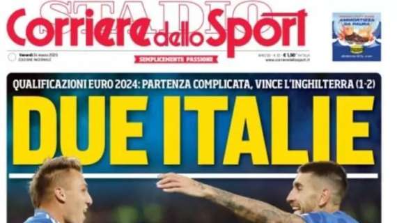 L'apertura del Corriere dello Sport sul ko della Nazionale: "Due Italie"