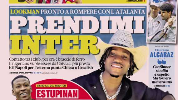 PRIMA PAGINA - La Gazzetta dello Sport: "Prendimi Inter"