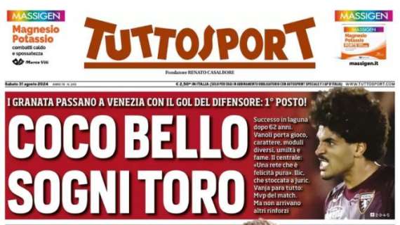 L'apertura di Tuttosport sul calciomercato della Juventus: "Thiago, ora falla volare"