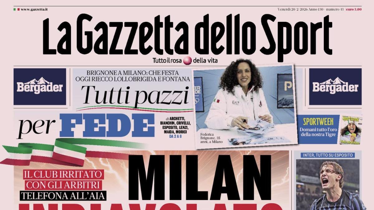 PRIMA PAGINA - La Gazzetta dello Sport: "Milan indiavolato"