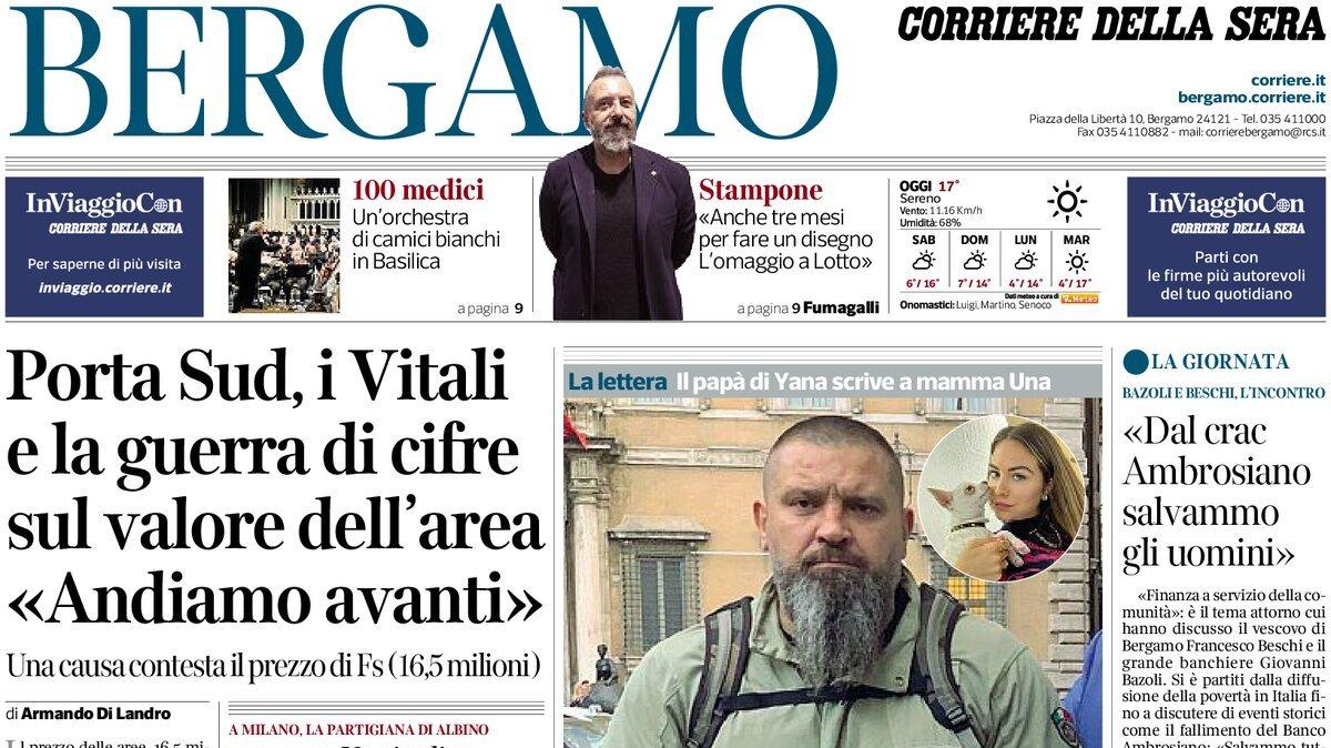 PRIMA PAGINA - Corriere di Bergamo: "Atalanta, la partita record di tiri tentati"