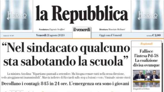 PRIME PAGINE - "Nel Sindacato qualcuno sta sabotando la scuola"