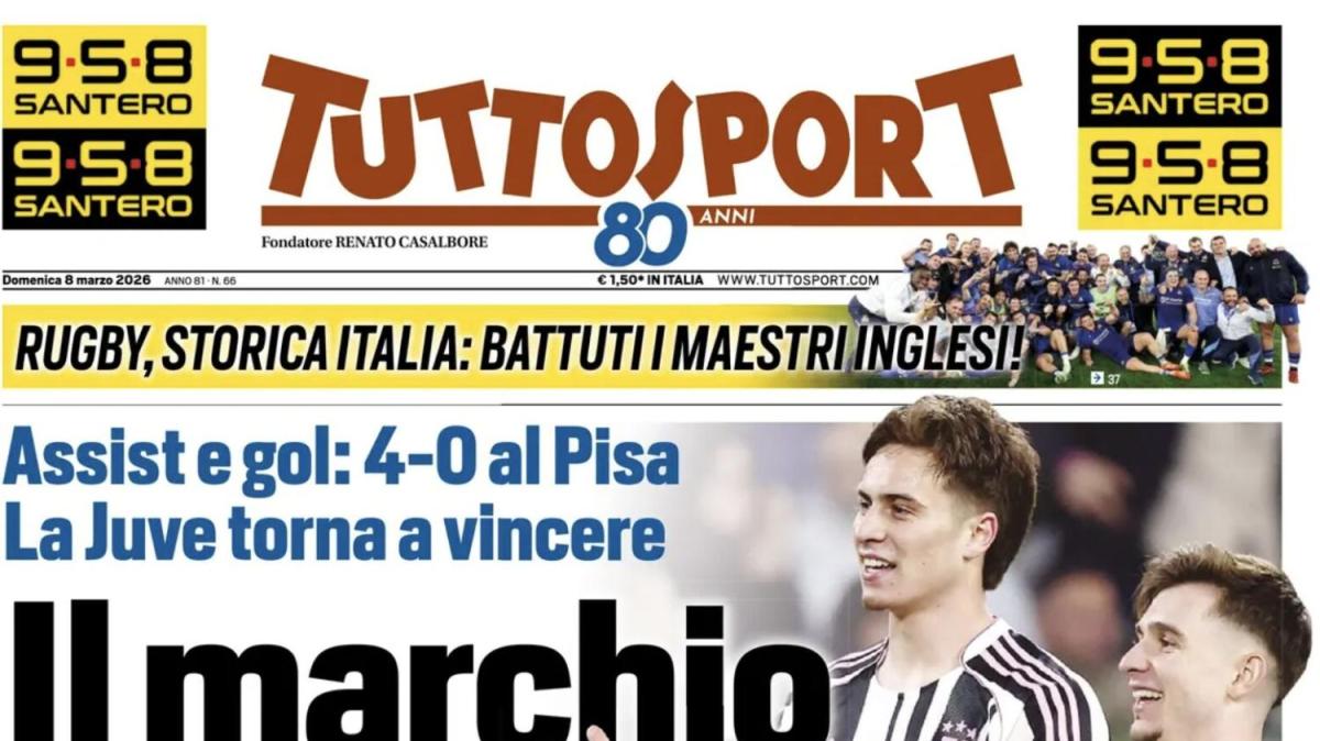 PRIMA PAGINA - Tuttosport: "Il marchio di Yildiz"