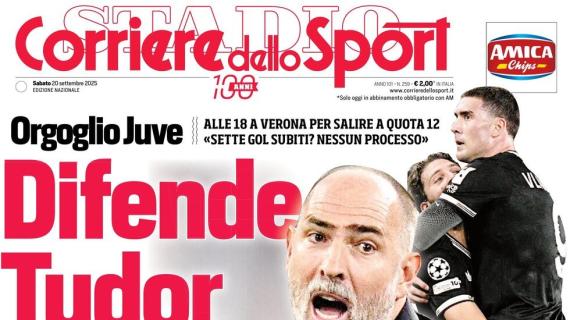 PRIMA PAGINA - Corriere dello Sport: "Difende Tudor"