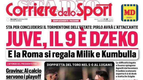 Corriere dello Sport in apertura - "Lautaro spaventa l'Inter e chiede un ingaggio da top" 