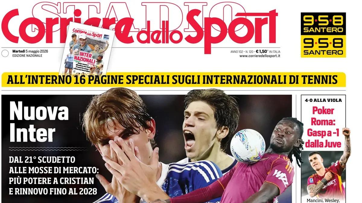 PRIMA PAGINA - Corriere dello Sport: "Chivu, si cambia! Pressing sull'Atalanta per il terzino"