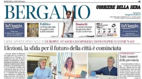 Corriere della Sera-Bergamo: "Gasp e società: stagione da 10 per l'Atalanta"